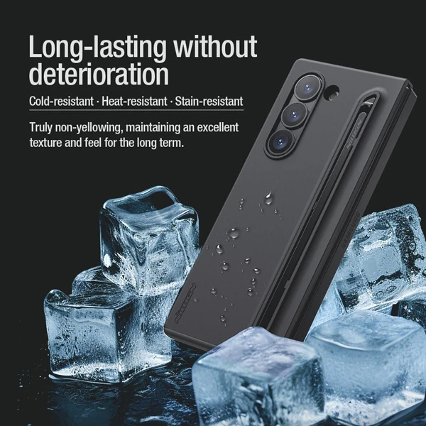 خرید قاب سیلیکونی با قلم هوشمند Samsung Galaxy Z Fold 6 مارک نیلکین مدل Flex Pure Fold