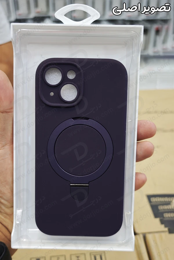 خرید قاب سیلیکونی رینگ استند مگ سیف iPhone 15 مارک XUNDD سری Reno Magnetic Holder