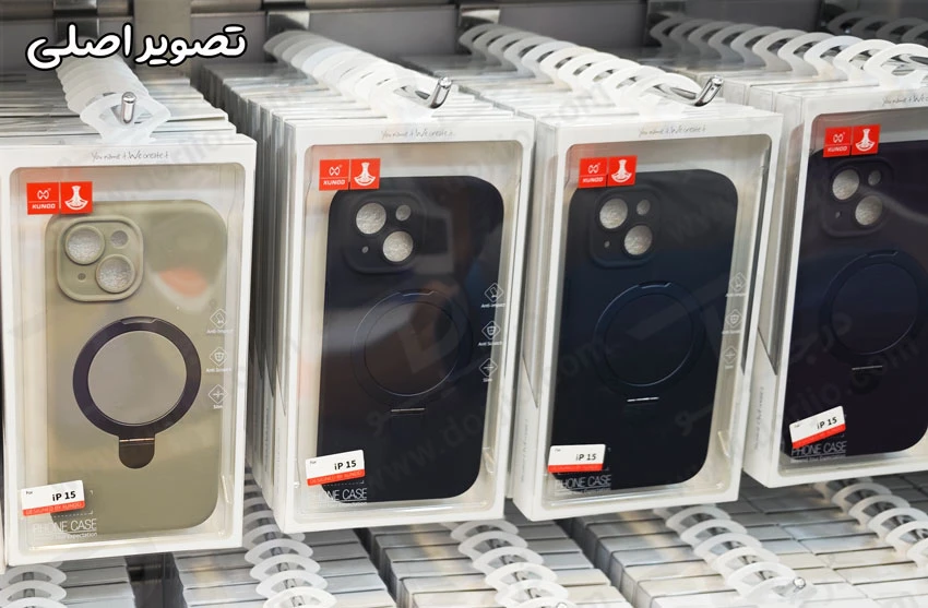 خرید قاب سیلیکونی رینگ استند مگ سیف iPhone 15 مارک XUNDD سری Reno Magnetic Holder