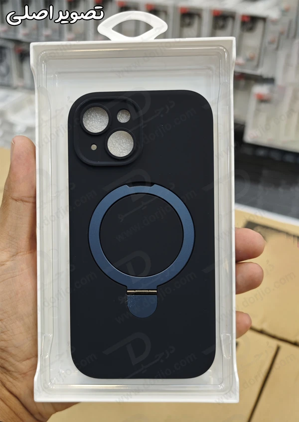 خرید قاب سیلیکونی رینگ استند مگ سیف iPhone 15 مارک XUNDD سری Reno Magnetic Holder