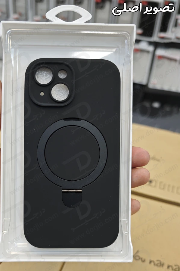 خرید قاب سیلیکونی رینگ استند مگ سیف iPhone 15 مارک XUNDD سری Reno Magnetic Holder