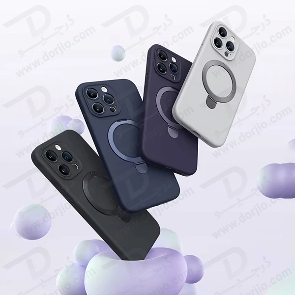 خرید قاب سیلیکونی رینگ استند مگ سیف iPhone 15 مارک XUNDD سری Reno Magnetic Holder