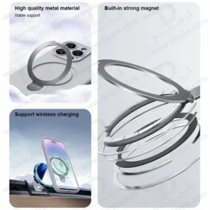 خرید قاب سیلیکونی رینگ استند مگ سیف iPhone 15 مارک XUNDD سری Reno Magnetic Holder