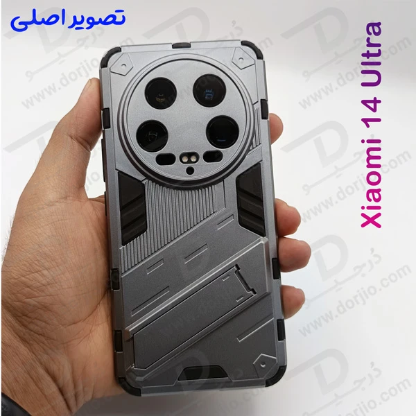 خرید قاب ضد ضربه استند دار Xiaomi 14 Ultra مارک BIBERCAS