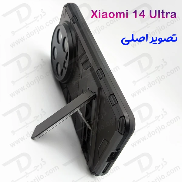 خرید قاب ضد ضربه استند دار Xiaomi 14 Ultra مارک BIBERCAS