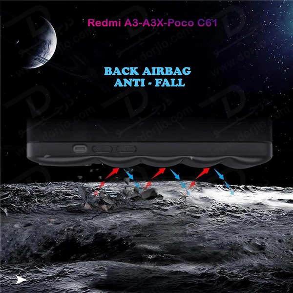 خرید قاب ژله ای پافری Xiaomi Redmi A3 مدل TPU Puffer