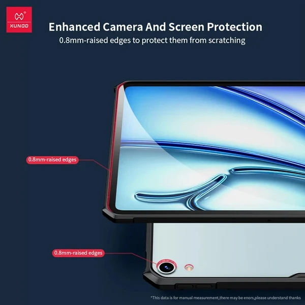 خرید کریستال شیلد شفاف تبلت iPad Air 13 2024 مارک XUNDD سری Beatle