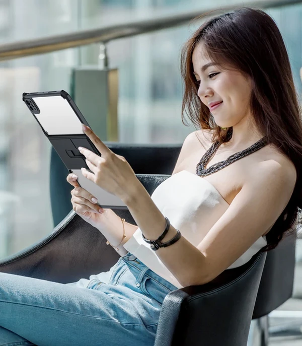 خرید کریستال شیلد شفاف پایه دار تبلت iPad Air 11 2024 مارک XUNDD سری Beatle خرید کریستال شیلد شفاف پایه دار تبلت iPad Air 11 2024 مارک XUNDD سری Beatle