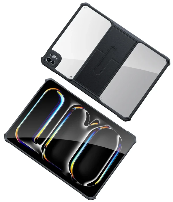 خرید کریستال شیلد شفاف پایه دار تبلت iPad Pro 13 2024 مارک XUNDD سری Beatle