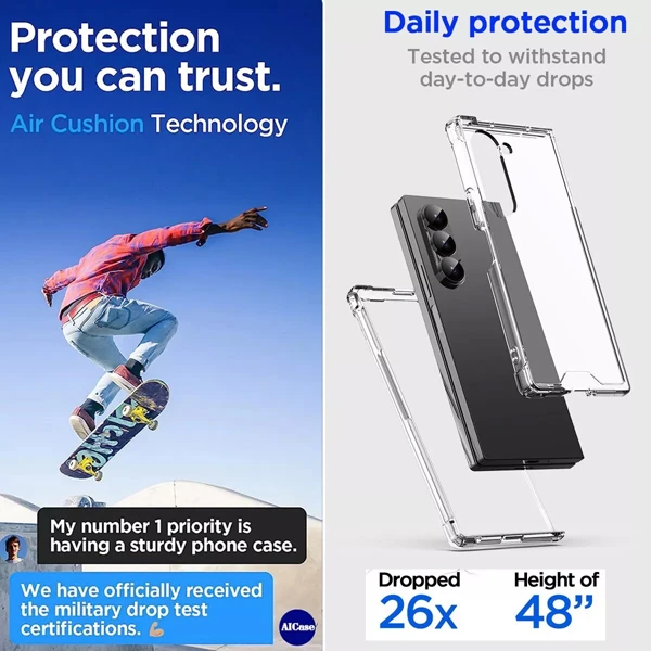 خرید کریستال کاور شفاف Samsung Galaxy Z Fold 6