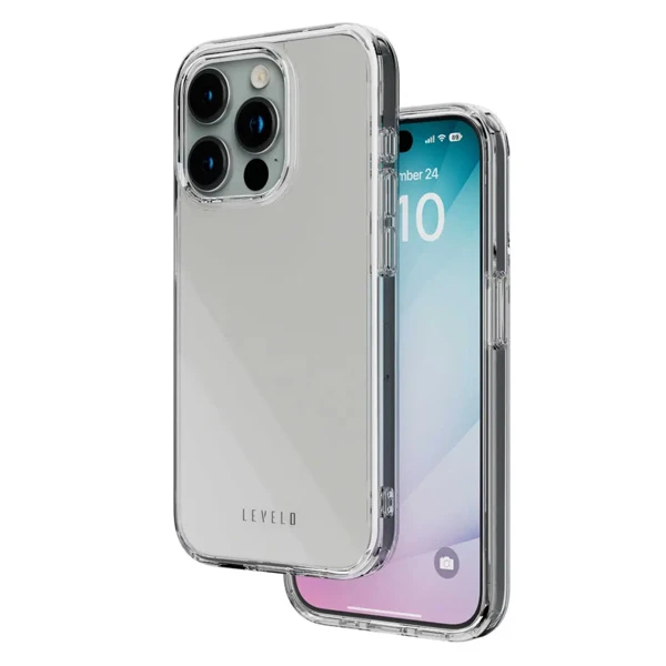 خرید کریستال کاور شفاف ضدخش iPhone 15 مارک LEVELO خرید کریستال کاور شفاف ضدخش iPhone 15 مارک LEVELO