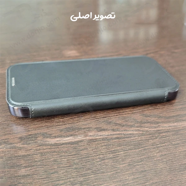 خرید کیف کلاسوری پشت شفاف مگ سیف محافظ لنز دار iPhone 15 Pro Max