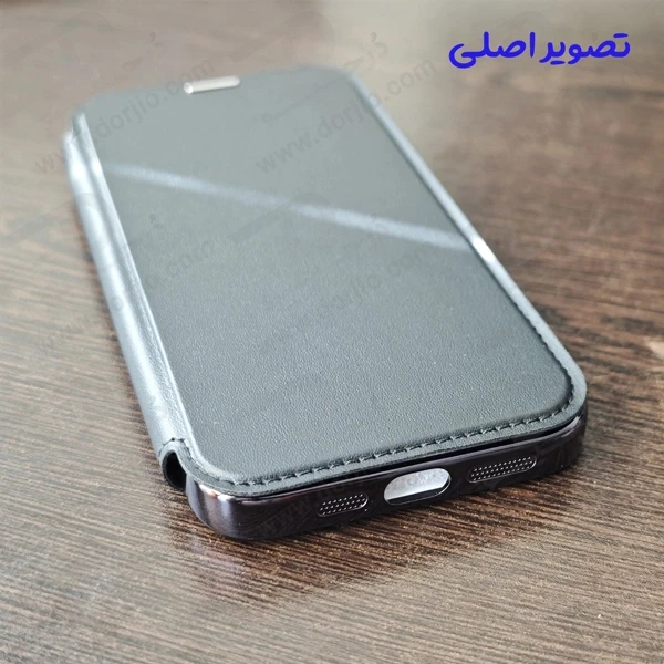 خرید کیف کلاسوری پشت شفاف مگ سیف محافظ لنز دار iPhone 15 Pro Max