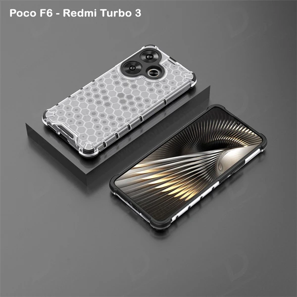 خرید گارد ضد ضربه هیبریدی Xiaomi Poco F6 مدل Honeycomb خرید گارد ضد ضربه هیبریدی Xiaomi Poco F6 مدل Honeycomb