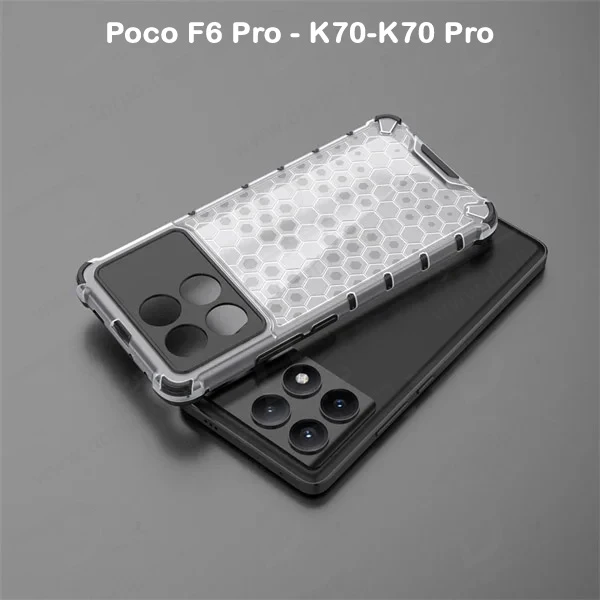 خرید گارد ضد ضربه هیبریدی Xiaomi Redmi K70 Pro مدل Honeycomb خرید گارد ضد ضربه هیبریدی Xiaomi Redmi K70 Pro مدل Honeycomb
