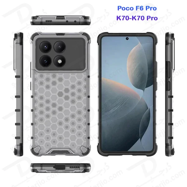 خرید گارد ضد ضربه هیبریدی Xiaomi Redmi K70 مدل Honeycomb خرید گارد ضد ضربه هیبریدی Xiaomi Redmi K70 مدل Honeycomb