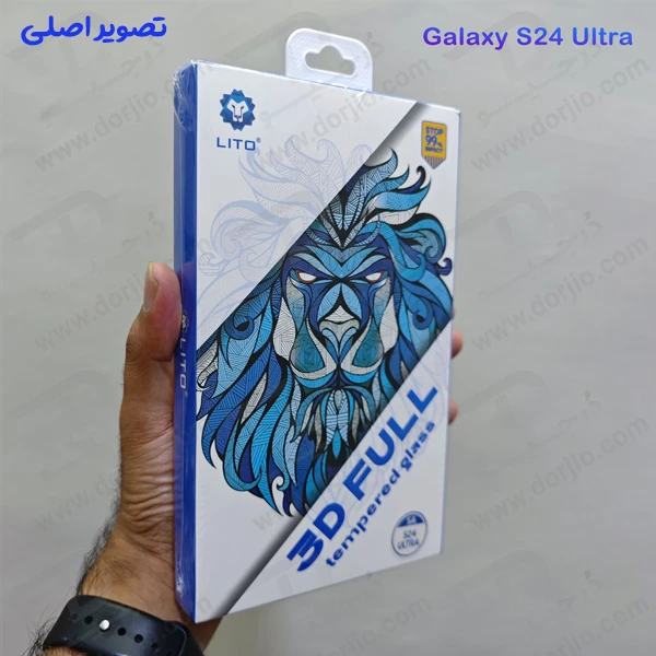 خرید گلس شیشه ای 3D Full گوشی Samsung Galaxy S24 Ultra مارک LITO خرید گلس شیشه ای 3D Full گوشی Samsung Galaxy S24 Ultra مارک LITO