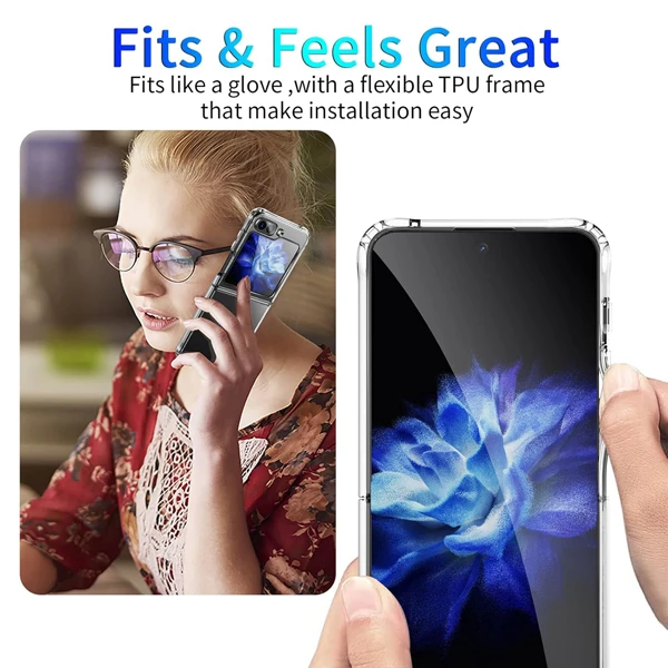 کریستال کاور شفاف Samsung Galaxy Z Flip 6