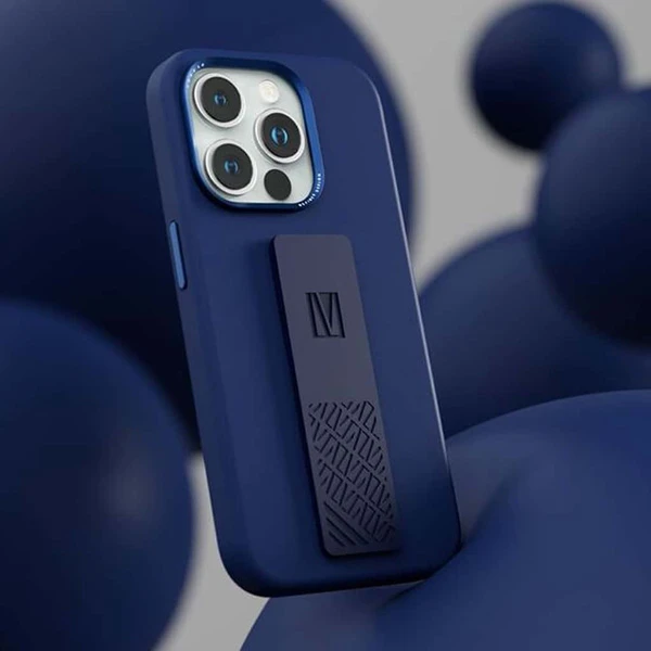 خرید قاب سیلیکونی Grip استند چرمی iPhone 15 Pro مارک LEVELO