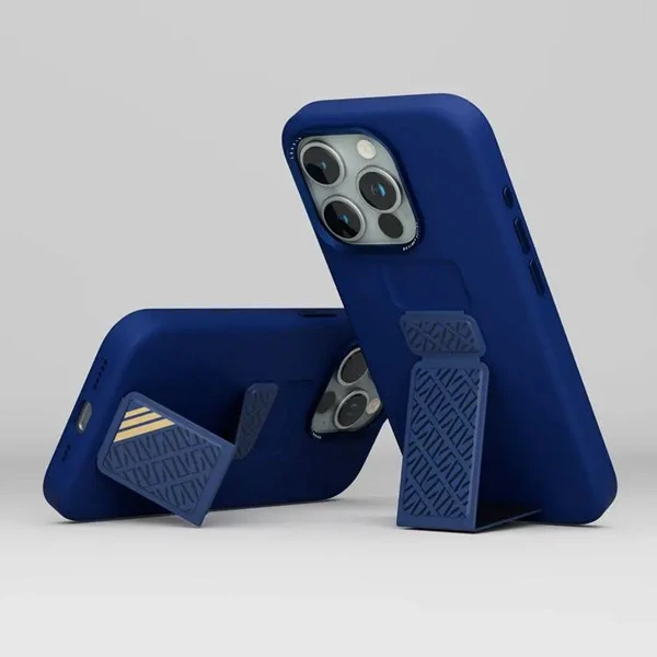 خرید قاب سیلیکونی Grip استند چرمی iPhone 15 Pro مارک LEVELO