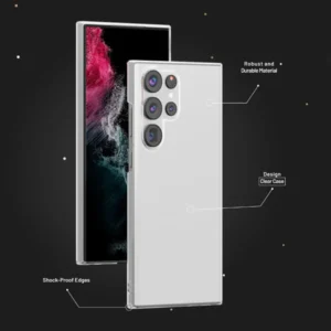 خرید کریستال کاور شفاف ضد لکه Samsung Galaxy S23 Ultra مارک LEVELO