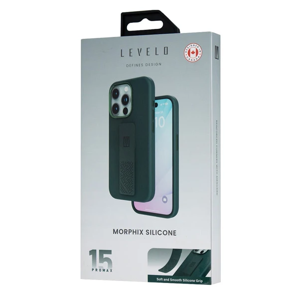 خرید گارد سیلیکونی Grip مگنتی iPhone 15 Pro Max مارک LEVELO