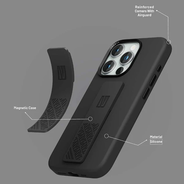 خرید گارد سیلیکونی Grip مگنتی iPhone 15 Pro Max مارک LEVELO