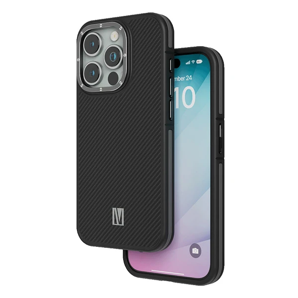 خرید گارد فیبر کربنی مگنتی iPhone 15 Pro مارک LEVELO مدل Ox Carbon