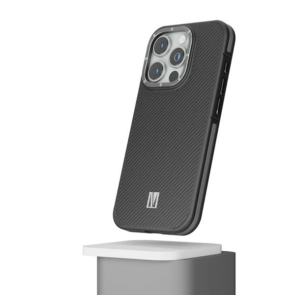 خرید گارد فیبر کربنی مگنتی iPhone 15 Pro مارک LEVELO مدل Ox Carbon