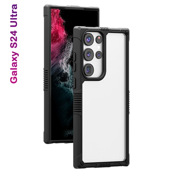 خرید گارد هیبریدی شفاف Samsung Galaxy S24 Ultra مارک LEVELO
