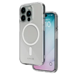 خرید گارد کریستالی شفاف مگ سیف iPhone 15 Pro مارک Levelo مدل Clara 3H