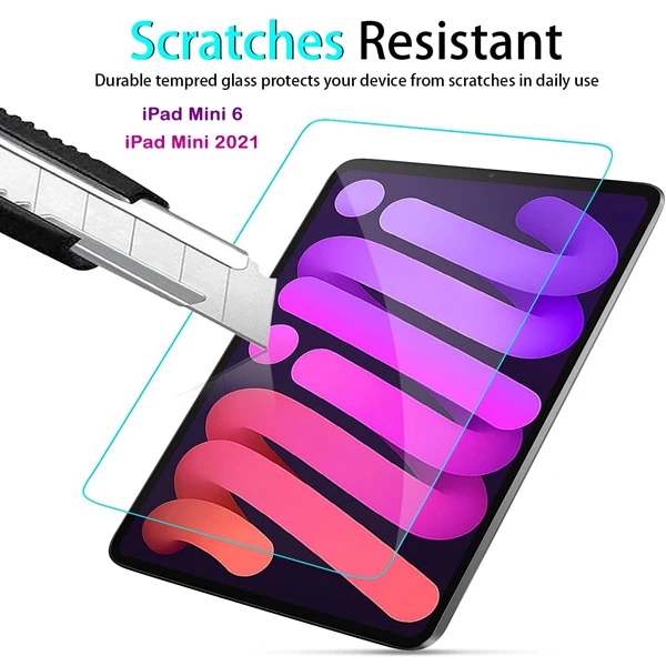 خرید گلس شیشه ای شفاف تبلت iPad Mini 2021