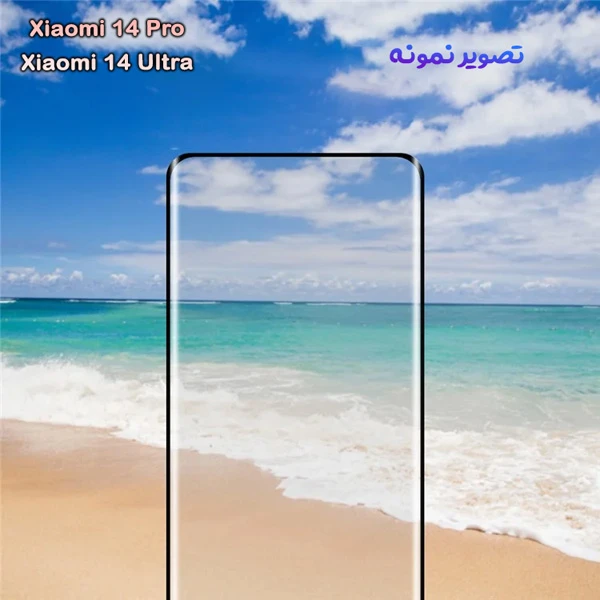  گلس فول چسب تمام صفحه Xiaomi 14 Ultra مارک Mietubl مدل 3D Curved Edge 