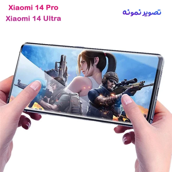  گلس فول چسب تمام صفحه Xiaomi 14 Ultra مارک Mietubl مدل 3D Curved Edge 