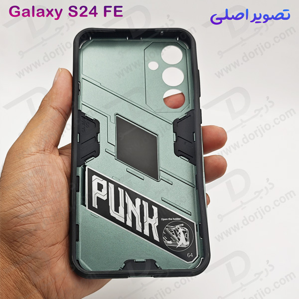 خرید قاب ضد ضربه استند دار Samsung Galaxy S24 FE مارک BIBERCAS