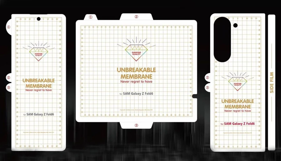 خرید نانو برچسب شفاف 360 درجه صفحه نمایش ها و پشت گوشی Samsung Galaxy Z Fold 6
