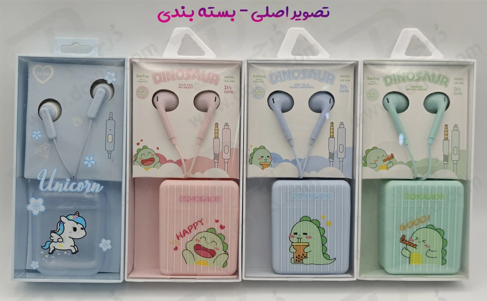 خرید هندزفری سیمی فانتزی کیس دار مدل KIKI-382