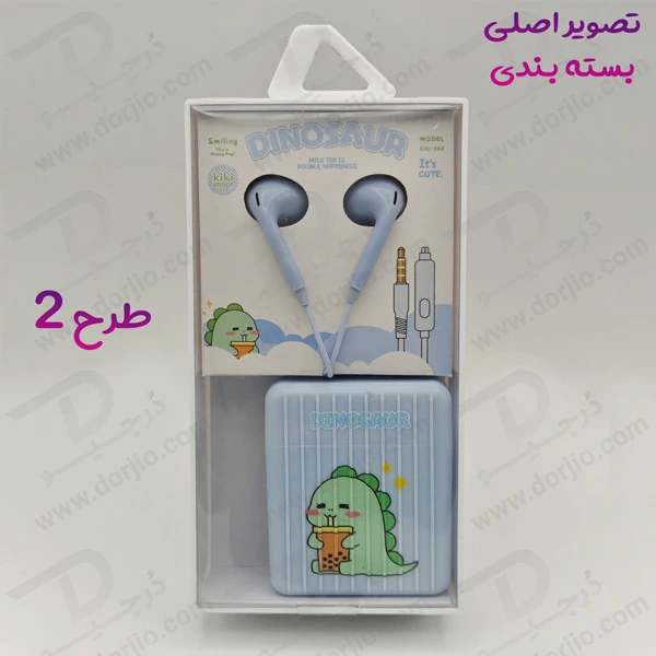 خرید هندزفری سیمی فانتزی کیس دار مدل KIKI-382