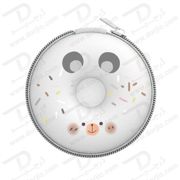 خرید هندزفری فانتزی کیف زیپی طرح دونات KEEKA مدل KA-202