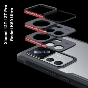 خرید کریستال شیلد شفاف Xiaomi Redmi K50 Ultra مارک XUNDD سری Beatle