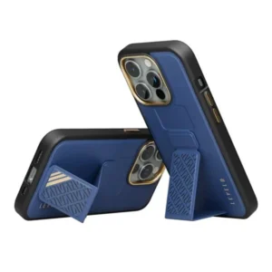 خرید گارد Grip استند چرمی متال کمرا iPhone 15 Pro Max مارک LEVELO
