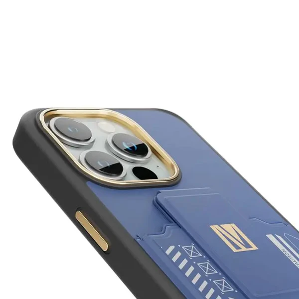 خرید گارد Grip استند چرمی و جا کارتی iPhone 15 Pro مارک LEVELO
