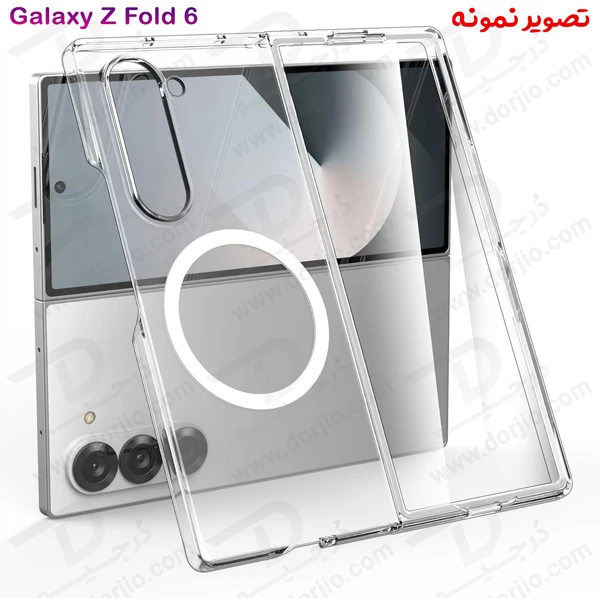 خرید گارد شفاف تمام کریستال مگ سیف Samsung Galaxy Z Fold 6 مارک Spigen