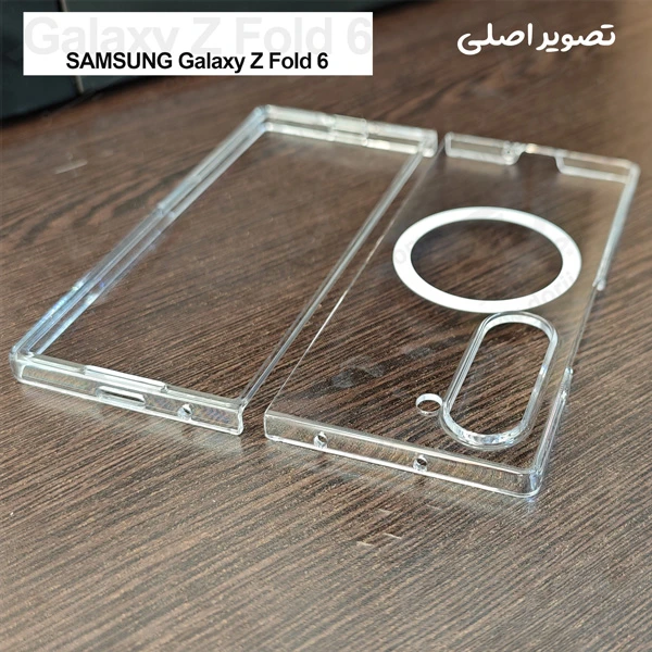 خرید گارد شفاف تمام کریستال مگ سیف Samsung Galaxy Z Fold 6 مارک Spigen
