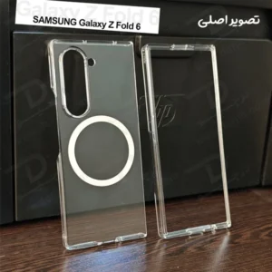 خرید گارد شفاف تمام کریستال مگ سیف Samsung Galaxy Z Fold 6 مارک Spigen