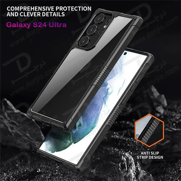 خرید گارد هیبریدی شفاف Samsung Galaxy S24 Ultra مارک LEVELO