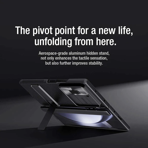 خرید گارد کمشیلد استند دار Samsung Galaxy Z Fold 6 برند نیلکین مدل CamShield Fold Stand