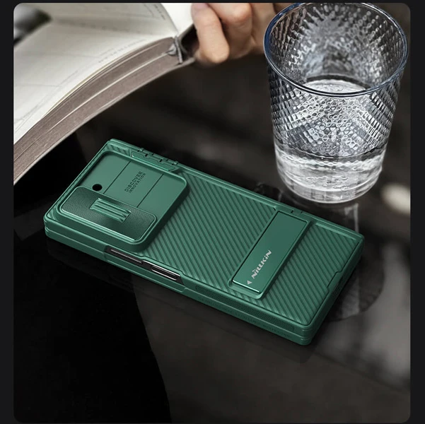 خرید گارد کمشیلد استند دار Samsung Galaxy Z Fold 6 برند نیلکین مدل CamShield Fold Stand
