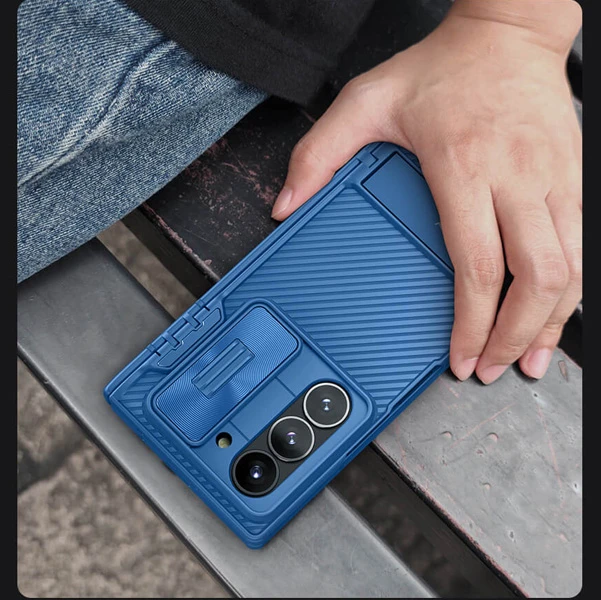 خرید گارد کمشیلد استند دار Samsung Galaxy Z Fold 6 برند نیلکین مدل CamShield Fold Stand
