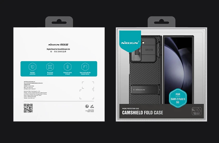 خرید گارد کمشیلد استند دار Samsung Galaxy Z Fold 6 برند نیلکین مدل CamShield Fold Stand